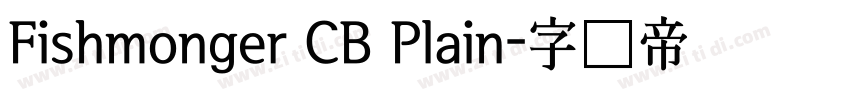 Fishmonger CB Plain字体转换